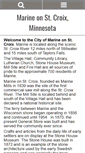 Mobile Screenshot of marineonstcroix.org